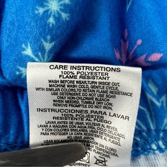 NWT DISNEY Frozen Girl’s 2-Pc Pajamas Sz 4/5 Multi Colors Long Sleeves/Bottoms - Picture 11 of 12